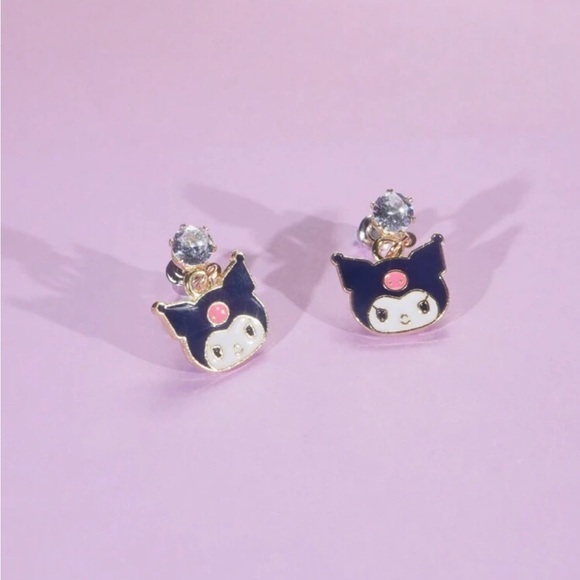 Sanrio Kuromi Hello Kitty Earrings, Kuromi Earrings - Picture 2 of 6